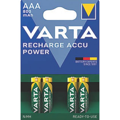 بطاريات فارتا قابلة للشحن AAA4 AAA4 R2U Rechargable Batteries
