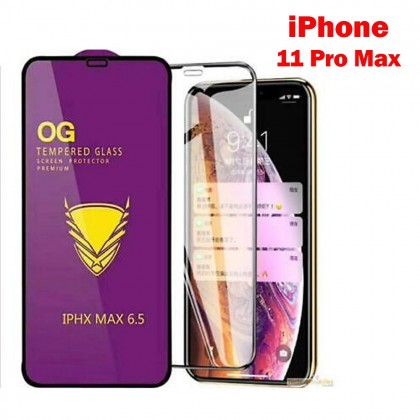 Full glass For Iphone 11 Pro Max زجاج حماية للشاشة شفاف