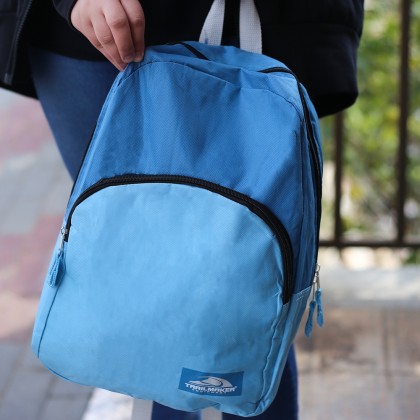 حقيبة مدرسية لون أزرق للاولاد