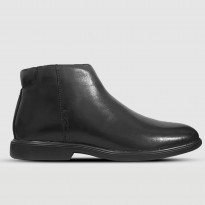 Hush Puppies Leather Casual Boot جلد مع سحاب جانبي أسود