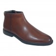 Hush Puppies Leather Casual Boot جلد مع سحاب جانبي بني