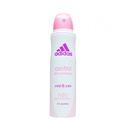 Adidas Control ultra Protection Cool & Care 48h anti Perspirant 0% alcohol 150ml For Women مزيل عرق