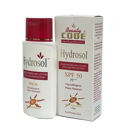 Beauty Code Hydrosol Moisturizing Day Lotion With Sun Protection 50SPF PF+++ هايدروسول مرطب للنهار واقي من اشعة الشمس 125 مل