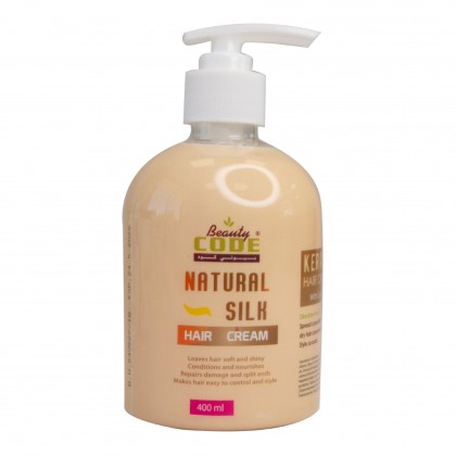 Beauty Code Natural Silk Hair Cream (Keratin) ناتشورال سيلك كريم للشعر ( كيراتين ) مع واقي من اشعة الشمس