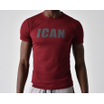 ICAN DRAY FIT T-SHIRT تيشيرت شبابي دراي فيت لون خمري