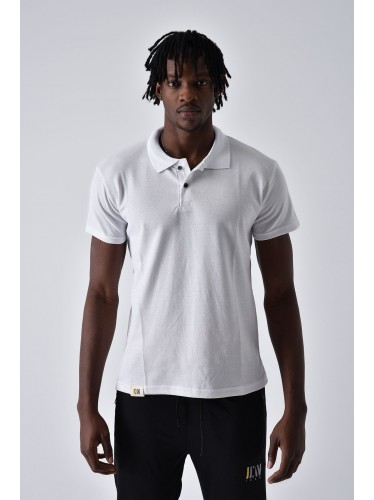 ICAN POLO T-SHIRT بلوزة بولو تيشيرت شبابي لون ابيض