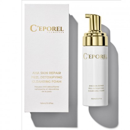 Ceporel AHA Skin Repair Peel Detoxifying Cleansing Foam 150ml غسول رغوي مطهر لترميم الجلد وتقشيره وإزالة السموم