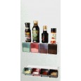 صندوق بهارات الحائط مكون من 4 خانات مع معالق - Kitchen Wall Dressing Box