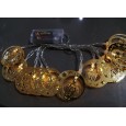 زينة رمضان  حبل 2.2متر معدن ذهبي