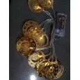 زينة رمضان  حبل 2.2متر معدن ذهبي
