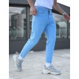 بنطلون جينز شبابي بوي فرند من DENIM BRO