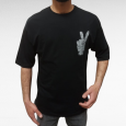 T-SHIRT تيشيرت اوفر سايز شبابي لون اسود