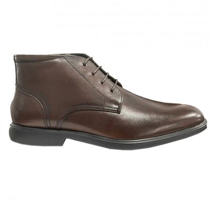 Hush Puppies Leather Casual Boot جلد مع رباط لون بني