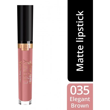 Max Factor Matte Lipstick Lipfinity Velvet Matte RG Lipstick 035 Elgnt Brn