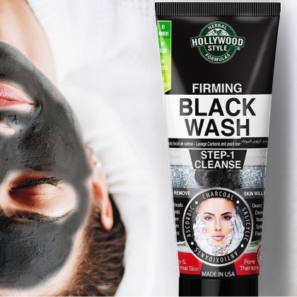 Charcoal black wash step 1 cleanse   من Hollywood style