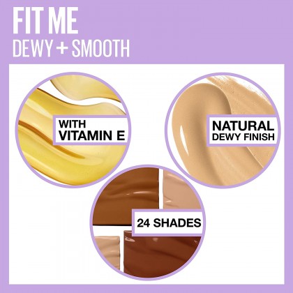 Maybelline fit me dewy smooth foundation - ShopGitanjali