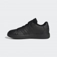 adidas Grand Court Elastic Lace and Top Strap Shoes حذاء سبورت للأطفال لون أسود