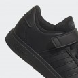 adidas Grand Court Elastic Lace and Top Strap Shoes حذاء سبورت للأطفال لون أسود