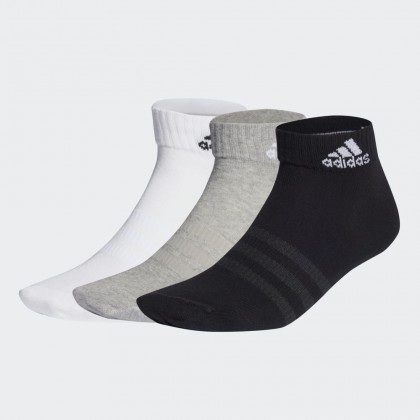 adidas THIN AND LIGHT ANKLE SOCKS 3 PAIRS جرابات للشباب متعدد الالوان