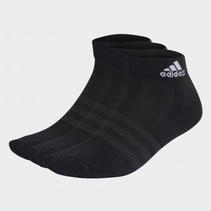 adidas CUSHIONED SPORTSWEAR ANKLE SOCKS 3 PAIRS جرابات للشباب لون اسود