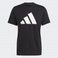 adidas TRAIN ESSENTIALS FEELREADY LOGO TRAINING TEE تيشيرت للشباب لون اسود