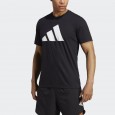 adidas TRAIN ESSENTIALS FEELREADY LOGO TRAINING TEE تيشيرت للشباب لون اسود