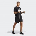 adidas TRAIN ESSENTIALS FEELREADY LOGO TRAINING TEE تيشيرت للشباب لون اسود