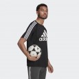 adidas AEROREADY SERENO LOGO TEE تيشريت شبابي مع لوجو لون أسود