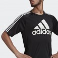 adidas AEROREADY SERENO LOGO TEE تيشريت شبابي مع لوجو لون أسود