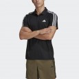 adidas TRAIN ESSENTIALS PIQUÉ 3-STRIPES TRAINING POLO SHIRT تيشيرت للشباب لون اسود