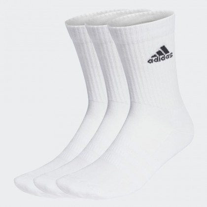 Adidas CUSHIONED CREW SOCKS 3 PAIRS جرابات للشباب لون ابيض