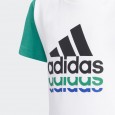 adidas BADGE OF SPORT LOGO SHORT SLEEVE TEE تيشيرت للاطفال لون ابيض