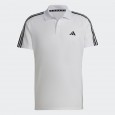 adidas TRAIN ESSENTIALS PIQUÉ 3-STRIPES TRAINING POLO SHIRT تيشيرت للشباب لون ابيض