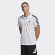 adidas TRAIN ESSENTIALS PIQUÉ 3-STRIPES TRAINING POLO SHIRT تيشيرت للشباب لون ابيض