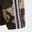 adidas CAMO SHORTS AND TEE SET طقم تيشيرت وشورت للاطفال لون زيتي