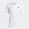 adidas Designed to Move 3-Stripes Polo Shirt بلوزة شبابية نص كم بولو لون ابيض