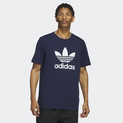 adidas ADICOLOR CLASSICS TREFOIL TEE تيشيرت للشباب لون كحلي