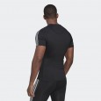 adidas TECHFIT 3-STRIPES TRAINING TEE تيشريت شبابي سبورت لون أسود