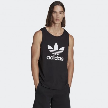 adidas ADICOLOR CLASSICS TREFOIL TANK TOP تيشيرت للشباب لون اسود