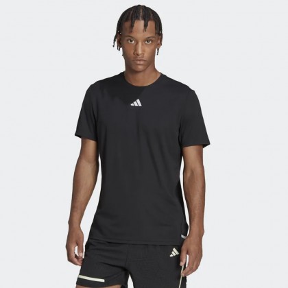 adidas X-CITY COOLER TEE تيشريت شبابي مع لوجو لون أسود