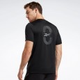 Running Graphic T-Shirt تيشيرت اسود من ريبوك للرجال