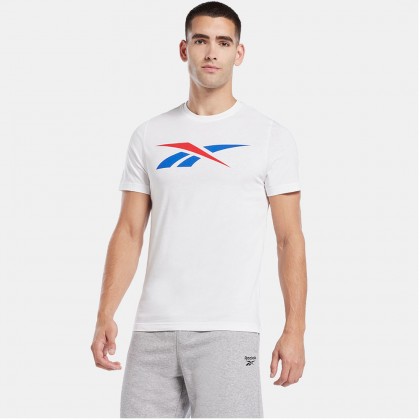 Reebok Graphic Series Vector T-Shirt‏ تيشيرت ابيض من ريبوك للرجال