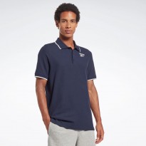 Reebok Identity Polo Shirt‏ بلوزة بولو كحلي من ريبوك للرجال