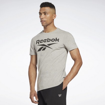 Reebok t shop shirt mens silver