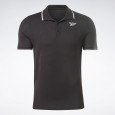 Reebok Small Vector Polo Shirt بلوزة بولو اسود من ريبوك للرجال