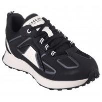 حذاء جوستو للنساء لون أسود وأبيض Skechers Women's Gusto Shoes