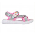 حذاء رينبو شاين للأطفال لون زهري ورمادي Skechers Kid's Rainbow Shines Unicorn Sparkles Shoes