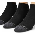 جوارب نو شو 3 أزواج للجنسين لون أسود Skechers No Show Full Terry 6pk UNISEX Socks