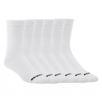 مجموعة جوارب نو شو طويلة 6 أزواج للجنسين لون أبيض Skechers No Show 6 Pairs Socks