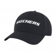 طاقية سكتشرز مزينة بشعار الماركة لون أسود Skechers Tearstop Snapback Hat